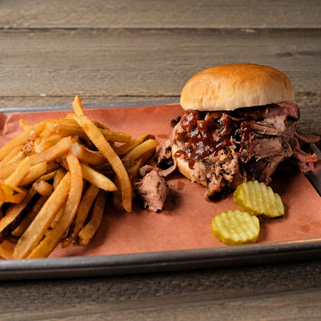 The Brisket Sandwich Basket.